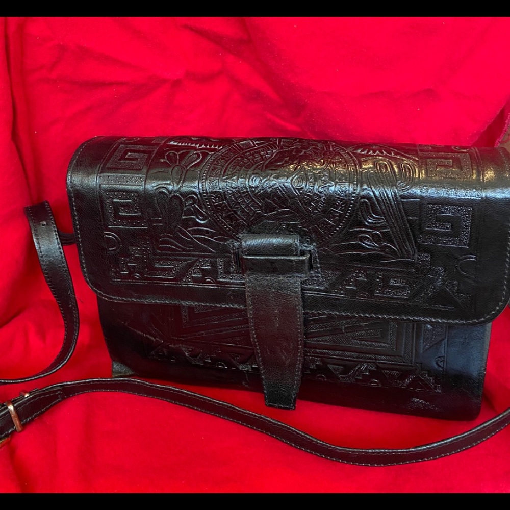 Authentic stamped leather purse from Mexico